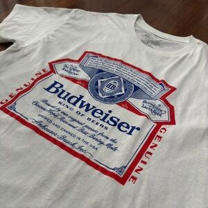 Budweiser Men's White T-shirt